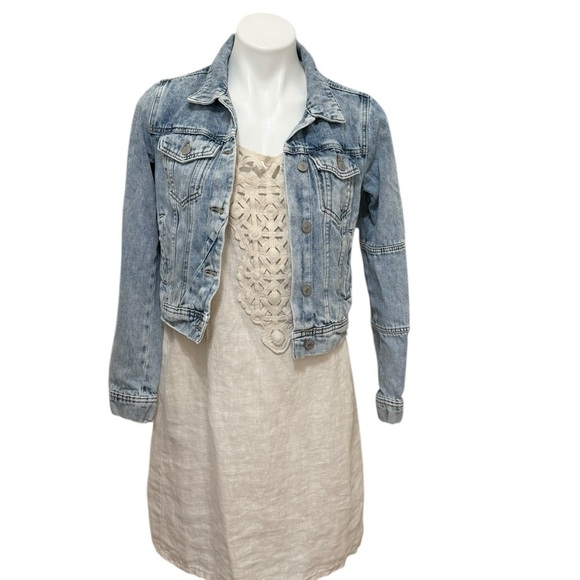 Free People Rumors Denim Jean Jacket size XS - Picture 2 of 6